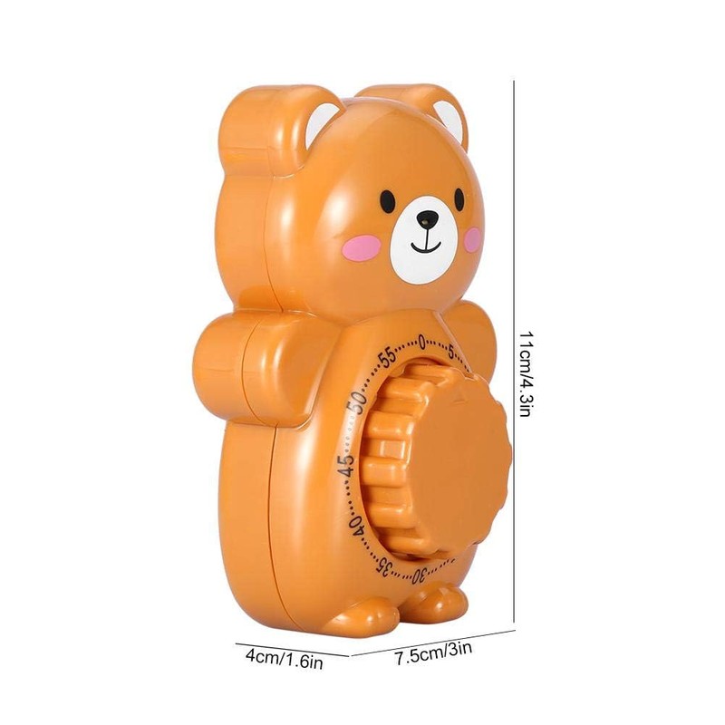 Agatige 60 Mins Egg Timer, Cute Bear Mechanical Wind Up