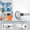 Foxgard Smart Fingerprint Door Lock,Keyless Entry Door knob with Handle,Biometric
