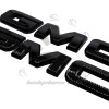 GMC Front & Rear Gloss Black Emblems Overlay 2019-2025 For