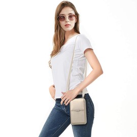 KUKOO Small Crossbody Bag for Women Cell Phone Purse Wallet Mini Shoulder Handbag with Adjustable Strap