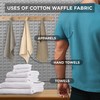 THE ART BOX Medium Weight 100% Cotton Waffle Fabric –