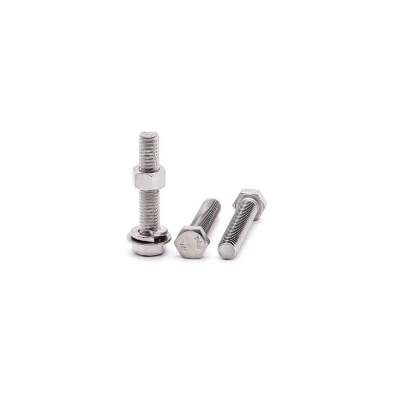 8 Sets Glvaner 5/16-18 x 4" Stainless Steel Hex Head