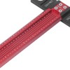 Woodworking Scriber T Square Ruler Metric Aluminum Alloy for Carpenter