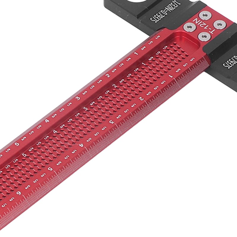 Woodworking Scriber T Square Ruler Metric Aluminum Alloy for Carpenter