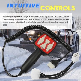 Snowplow Handheld Controller Fit for Western 56462 | SAM 1306902 | Fisher 9400, Straight Blade Plows, 6 Pin Plug Hand Held Controller