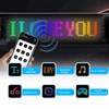 Diamall LED Sign for Car with Bluetooth APP Control, 6.7''