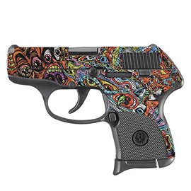 MightySkins Carbon Fiber Skin Compatible with Ruger LCP 380 - Acid Trippy | Protective, Durable, and Unique Vinyl Decal wrap Cover | Easy to Apply, Remove, and Change Styles | Made in The USA