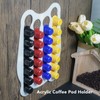 Capsule Holder Black Mount Organizer Acrylic Vertically Horizontally Mounted On