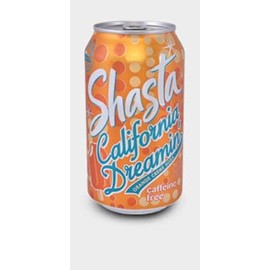 Shasta Orange Crème Soda, California Dreamin, 12 Oz Can (Pack of 24)