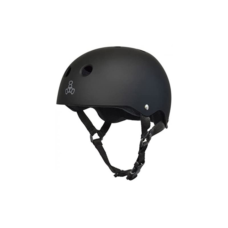 Triple 8 Brainsaver Sweatsaver Helmet All Black Rubber L