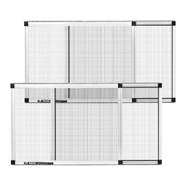 VEVOR Adjustable Window Screen, 15" H x 21" - 40" W, 2 Packs Expandable Windows Screens with Aluminum Frame and Durable Mesh, Horizontal or Convert to Vertical Adjustable Installation, for Home House