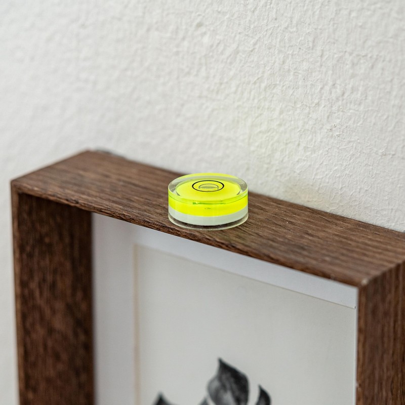 Round spirit level set, 5 pieces, with diameter 25 mm