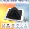2 Pack Metal Roof Vent Boot, Flexible Pipe Flashing Boot