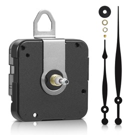 High Torque Clock Movement Mechanism with 18mm (45/64 inch) Shaft Length and 8.19 Inch Long Hands