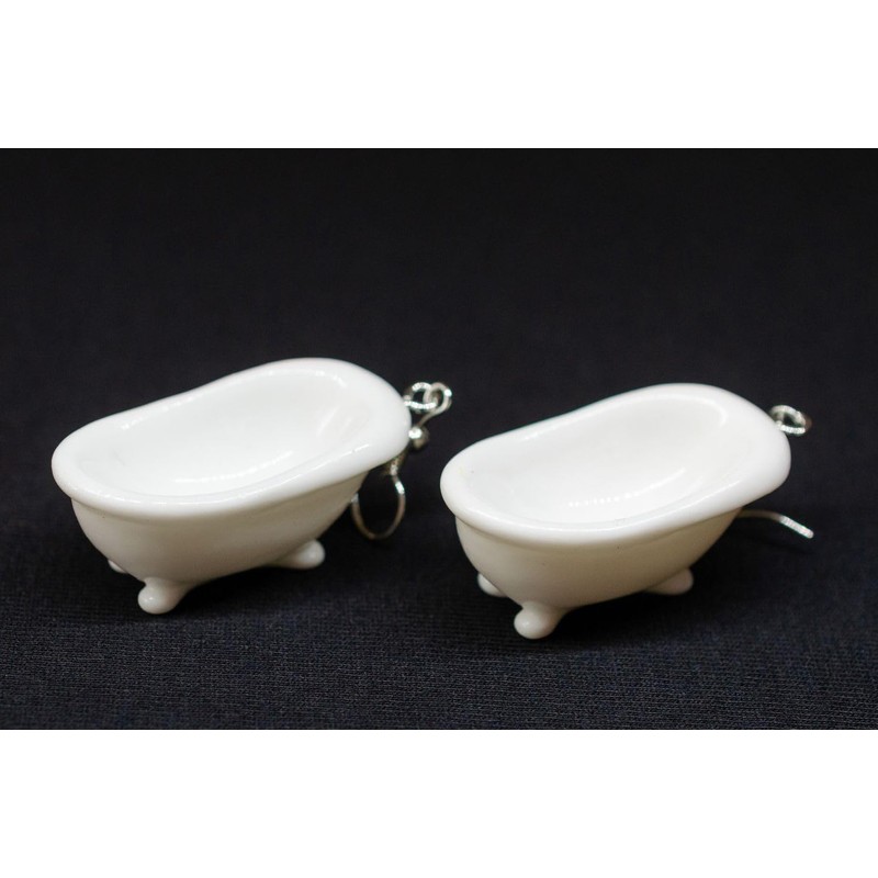 Miniblings Bath Earrings – Original Fashion Jewellery I Bathtub Bathing