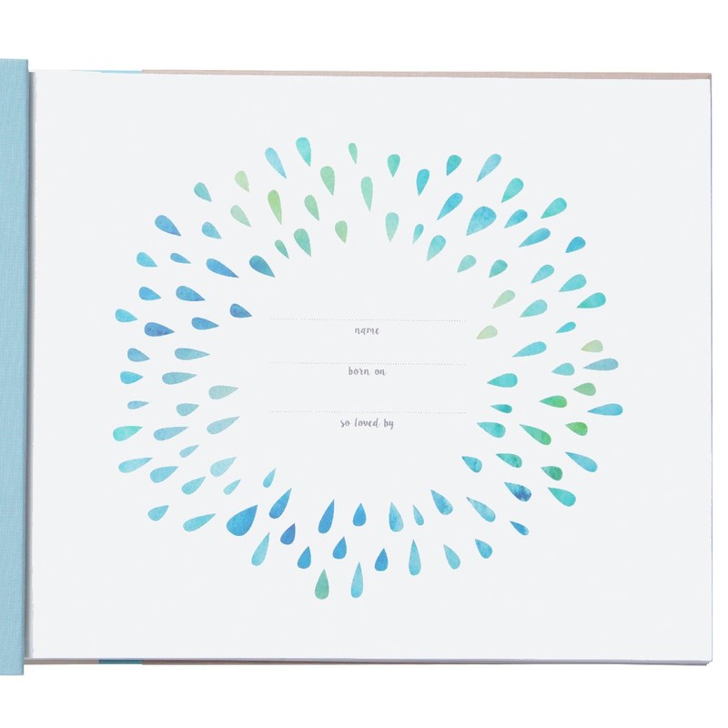 C.R. Gibson Blue Nautical Baby's First Year Memory Book, 12.5"