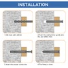 Tkiaea Drywall Anchors and Screws Kit 220Pcs, 110 Plastic Anchors,