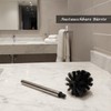 Beige Toilet Brush with Toilet Brush Set for Modern Bathroom