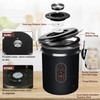 ROCKY&CHAO Coffee Canister Airtight Stainless Steel 2.8 L Coffee Beans