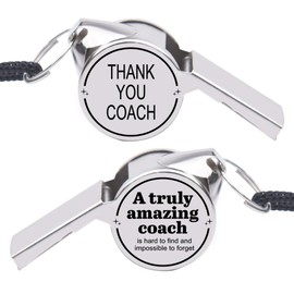 Thank You Coach Whistle for Women Men Baseball Coach Appreciation Thank You Gifts for Basketball Softball Coach Birthday for Football Soccer Volleyball Coach