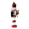 Clever Creations Platinum Scottish Bagpiper 14 Inch Traditional Wooden Nutcracker,