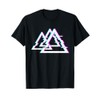 Glitch Retro Geometric Glitch Goth Lovers Focus Triangles T-Shirt
