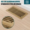VOISEN Floor Register 4x10, 10 Pack Black Floor Register Vents,Heavy