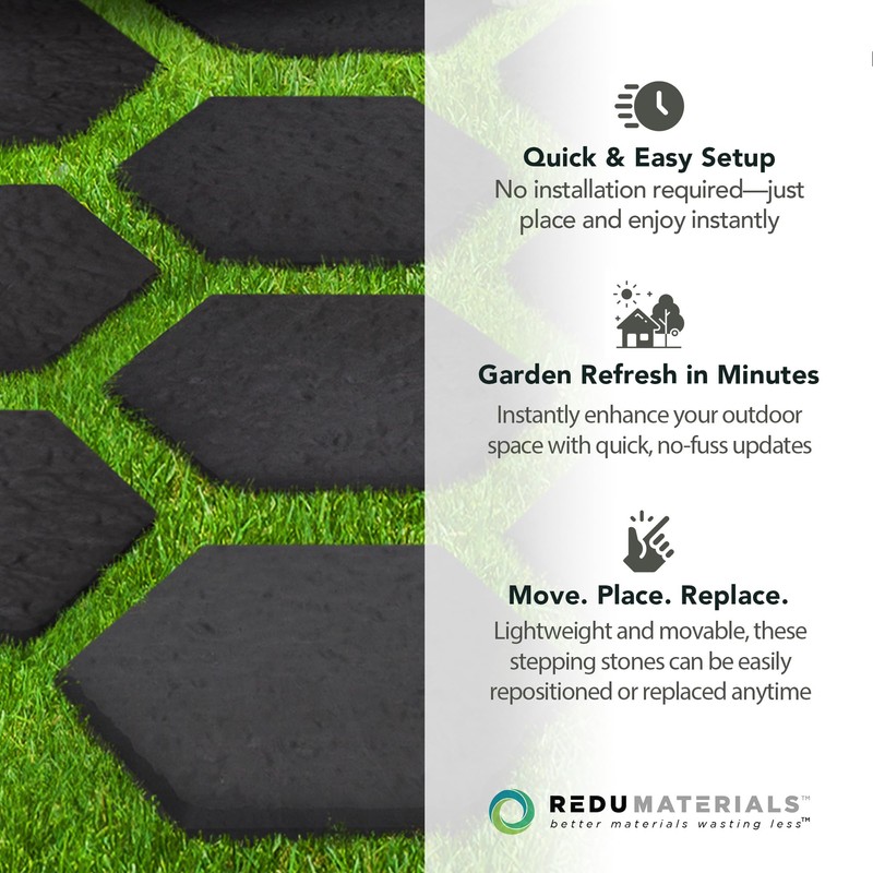 Garden Central 10 Pack 13" x 15" Stomp Hex Decorative