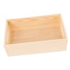 TEHAUX Box Wooden Organizer Box Small Tool Storage Crate with