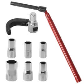 KUHAWL Stand Tap Wrench Basin Wrench Tap Mounting Tool Tap Wrench Stand Tap Nut Wrench Universal Tool Nut Wrench Wrench (9-17 mm)