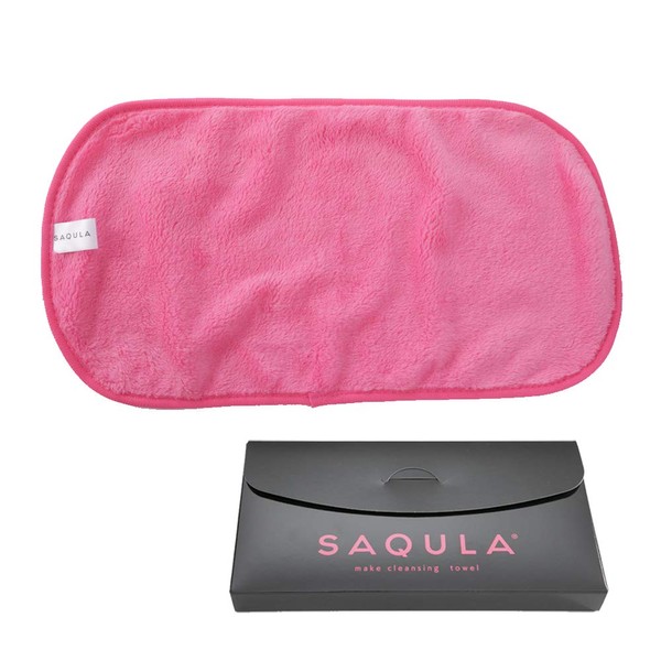 SAQUALA Cleansing Towel, Pink