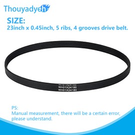 WH01X24180 23" Washer Drive Belt for GE-Clothes Washing Machine Replaces AP6024314 PS11736832 4455970
