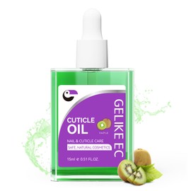 Nail Cuticle Oil for Moisturize and Repair - Gelike EC Easy and Quick Absorb Cuticles Care Treatment - Natural Kiwifruit Smells for Women and Men Dry Damaged Thin Nails