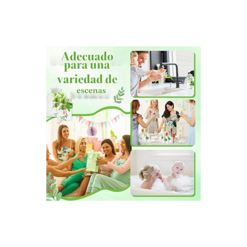 50 jabones hechos a mano para bodas, recuerdos de eucalipto