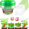 SEOIMU 20 pieces + 20 pieces snail net, snail collar,