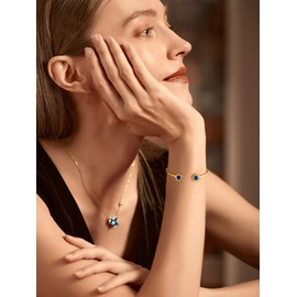 Gold Cuff Bracelets for Women Adjustable Bangle With Pink Crystal Lucky Roman Numeral Birthday Jewelry Gift for Daughter