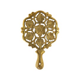 Brass Antique Trivet Gold Made in Italy