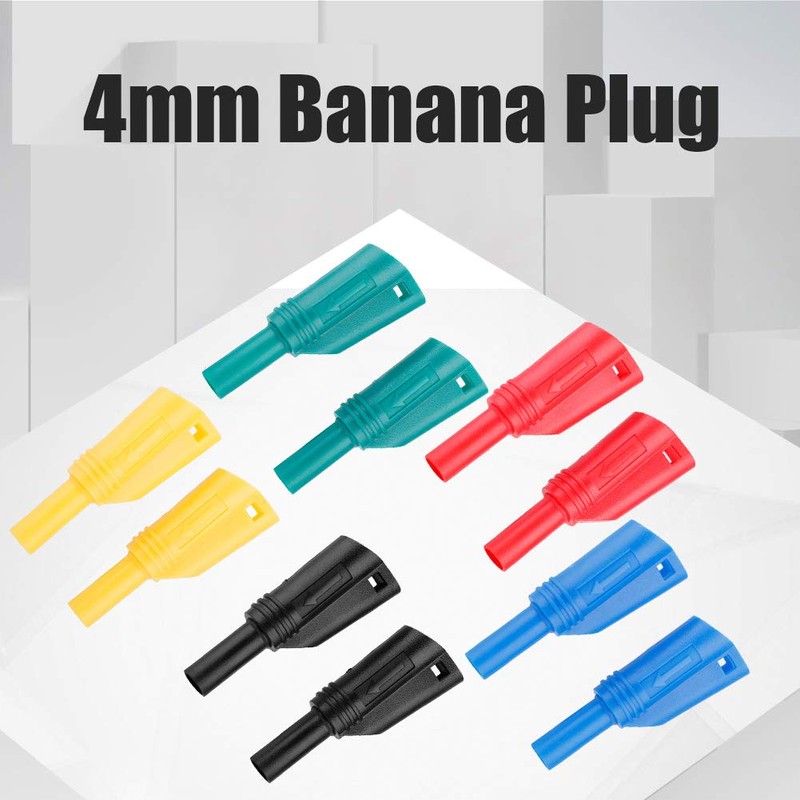 10 Sets Banana Plug Connectors P3005 Banana Plugs Stackable Connectors