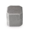 Papten Exquisite Velvet Wedding Ring Box 3 Slot Ring Gift
