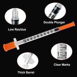 Q2 CARE 1mL/CC 30G 1/2inch for Inking,Industrial Dispensing, Individually Wrapped,100 Packs