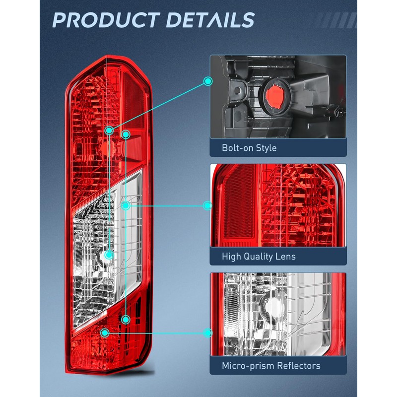 Nilight Taillight Assembly Compatible with 2015 2016 2017 2018 2019