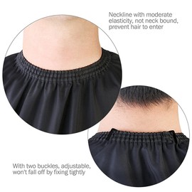 Golden Satin Hairdressing Cape, Original Barbermood Barber Cape, Professional Hair Design Salon Cape, Hairdressing Cape, Hairdressing Cape, Hairdressing Supplies, 138 cm x 158 cm, Adjustable,