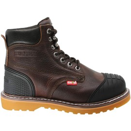 Cactus Men's 6278 Dark Brown Leather Work Boot Size 10