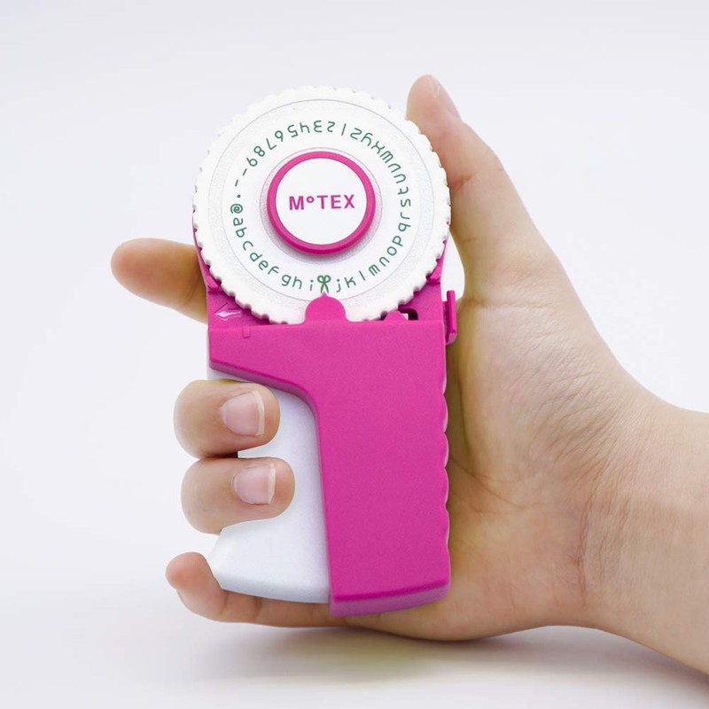 Motex E-303 PINK Emoticon Embossing Label Maker