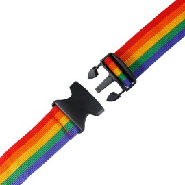 Heavy Duty Luggage Straps for Suitcases Packing Belts Travel Accessories Adjustable Bag Strap 2 Pack Rainbow