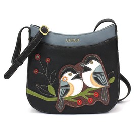 CHALA Chickadee Vegan Leather Crescent Crossbody Bag