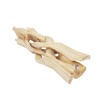 Indian Consigners Wooden Tripod Stand, Kobra Design (Natural White, 8