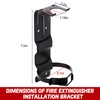 2 Pack Fire Extinguisher Brackets, 2.5 LB Fire Extinguisher Wall