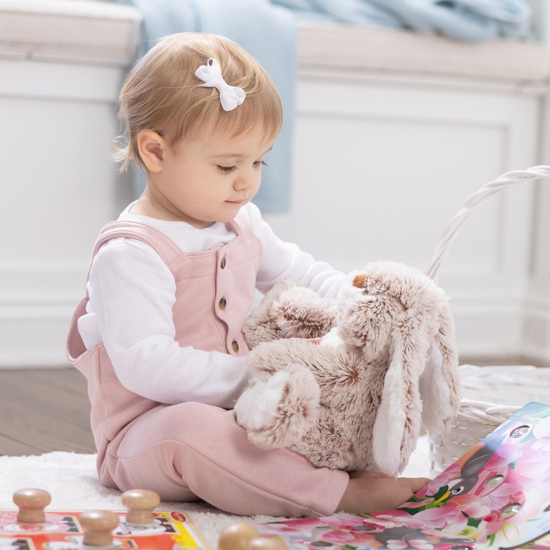 Melissa & Doug Burrow Bunny Stuffed Animal Plushie with Big