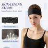 Tumurup 6cm Headbands for Women's Hair 8 Pcs Black Elastic